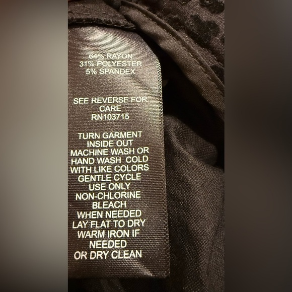 Nicole Miller Women's Velvet Leopard Corpcore Party Dress Pants Straight Leg L - Picture 7 of 7